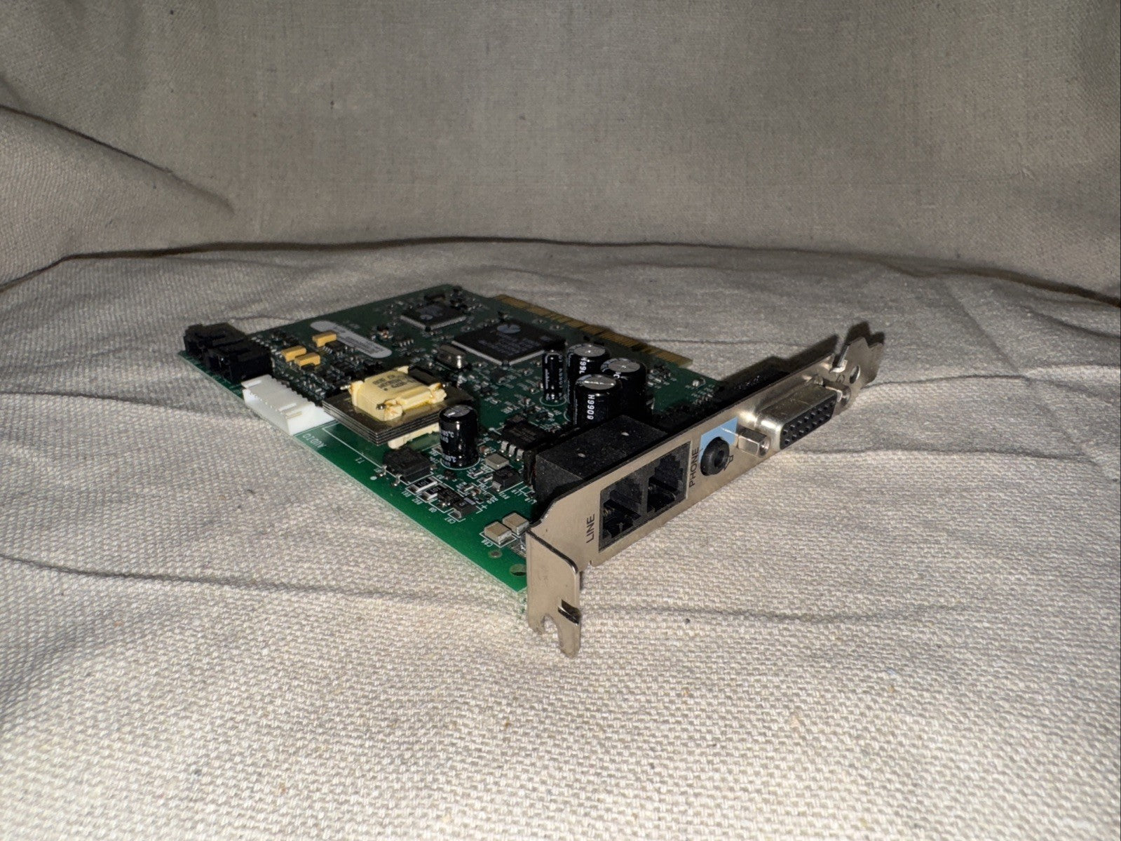 Smart Modular Tech 5184-9924 90079 PCI Sound Card Modem, used computer modem and sound card.