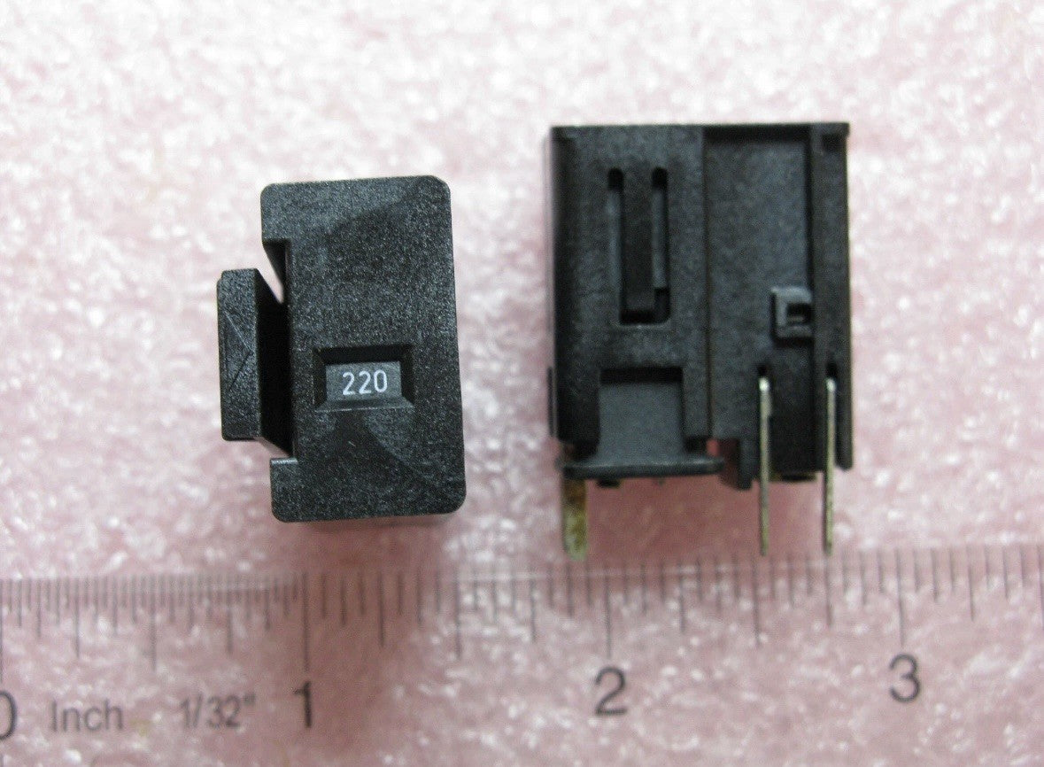 10 QTY Corcom SC2MM | 2A 250V Dual Fuse Holder | Low-Profile, showing two dual fuse holders.