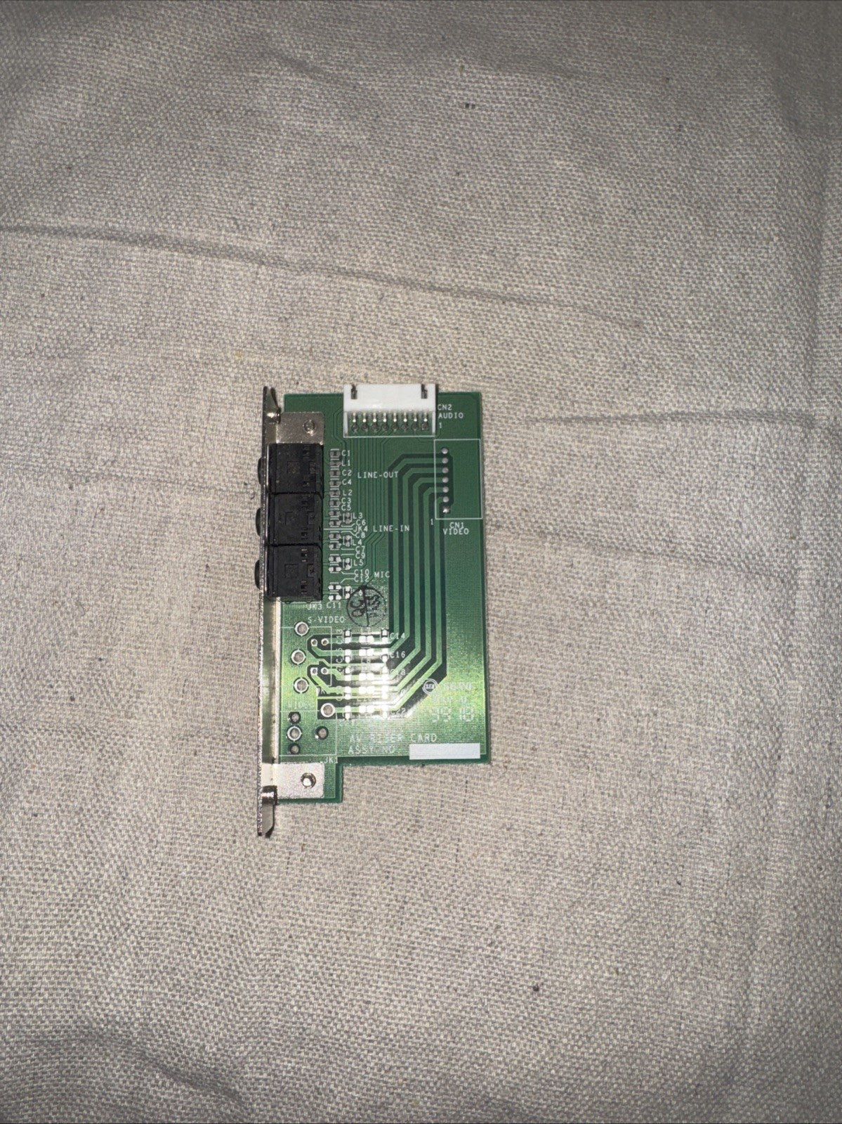 HP Audio Riser Card P/N 5064-8577, Rev A - Used computer audio riser card image.