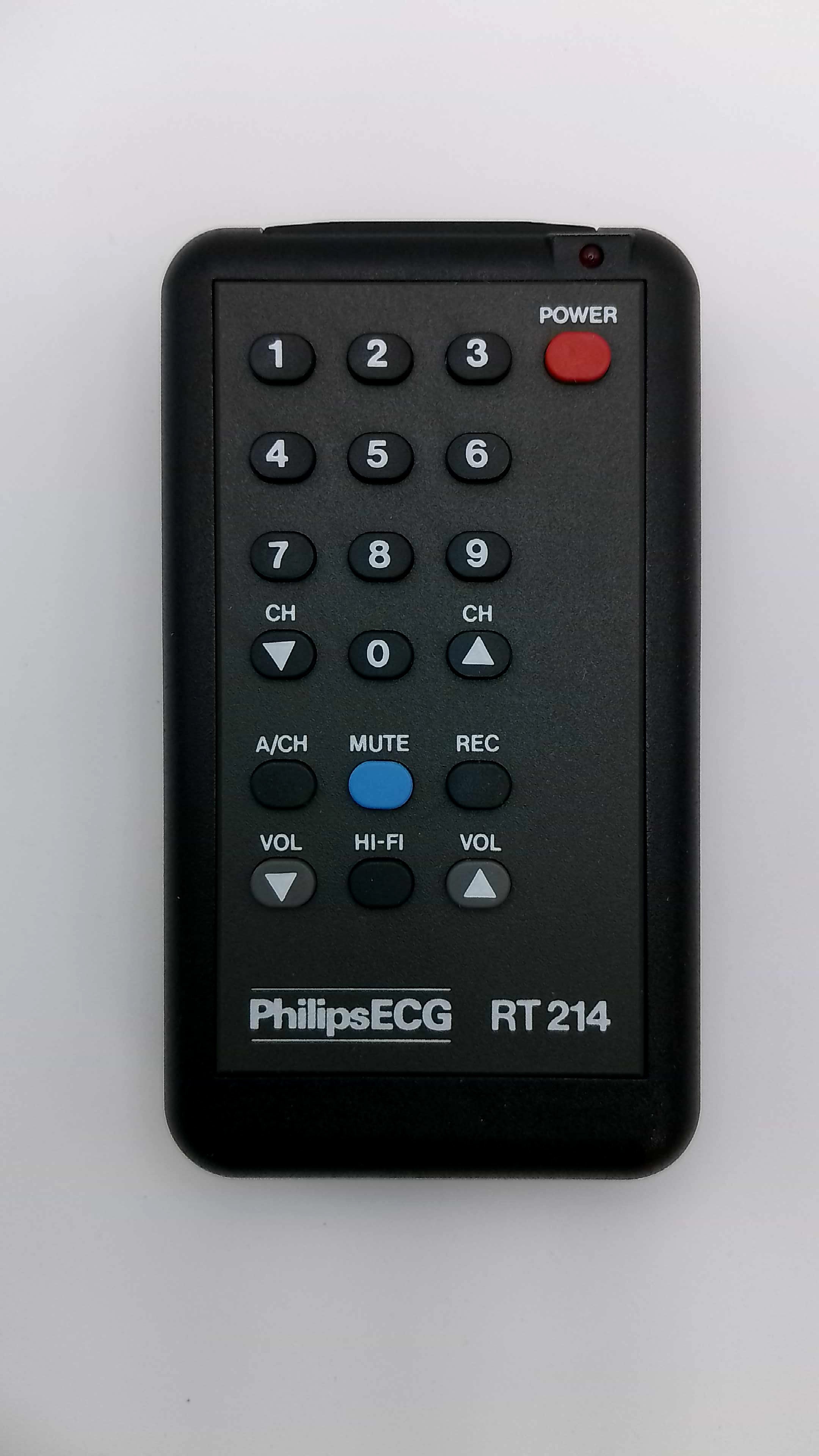 Genuine Philips ECG RT214 OEM CRT TV Remote Control