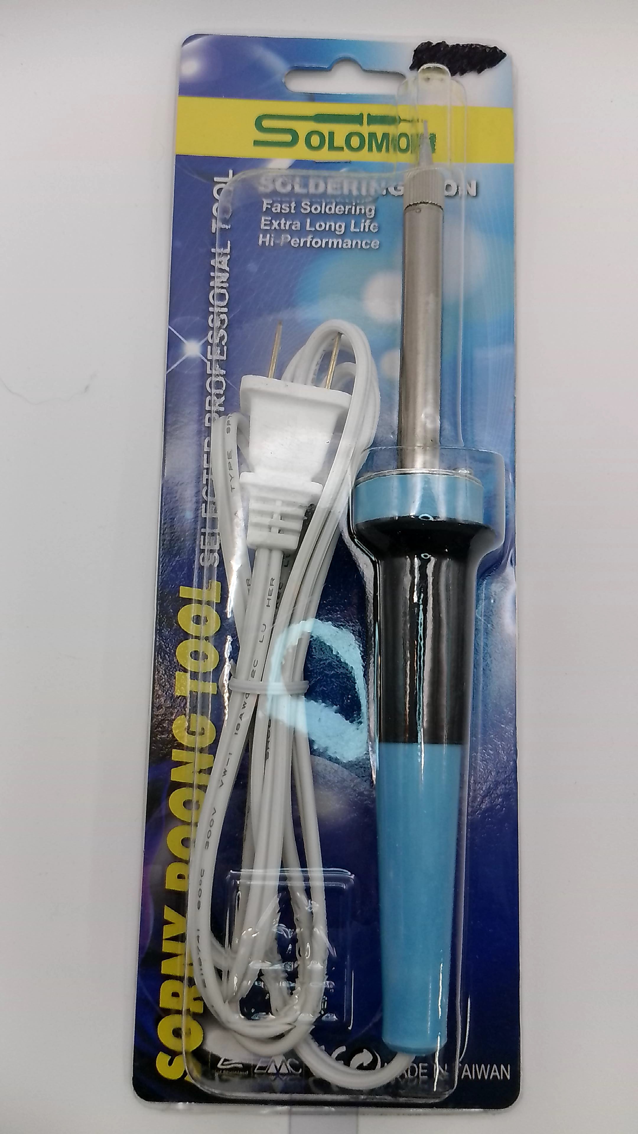 Solomon SH-815 Professional Soldering Iron - 40W, Stainless Steel Barrel