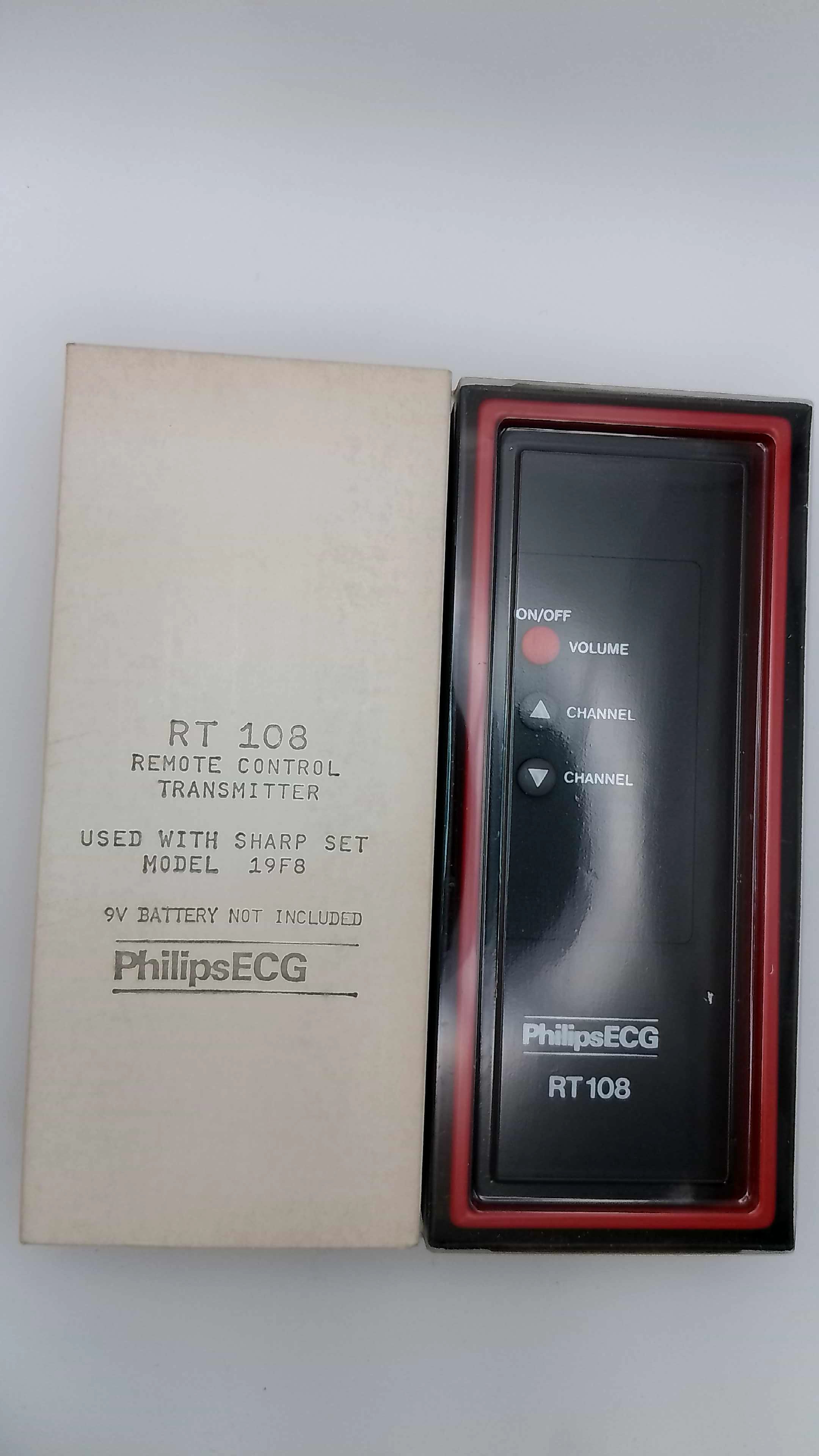 Genuine Philips RT109 Remote Control - Pre-Programmed for Sharp 19F8 CRT TV