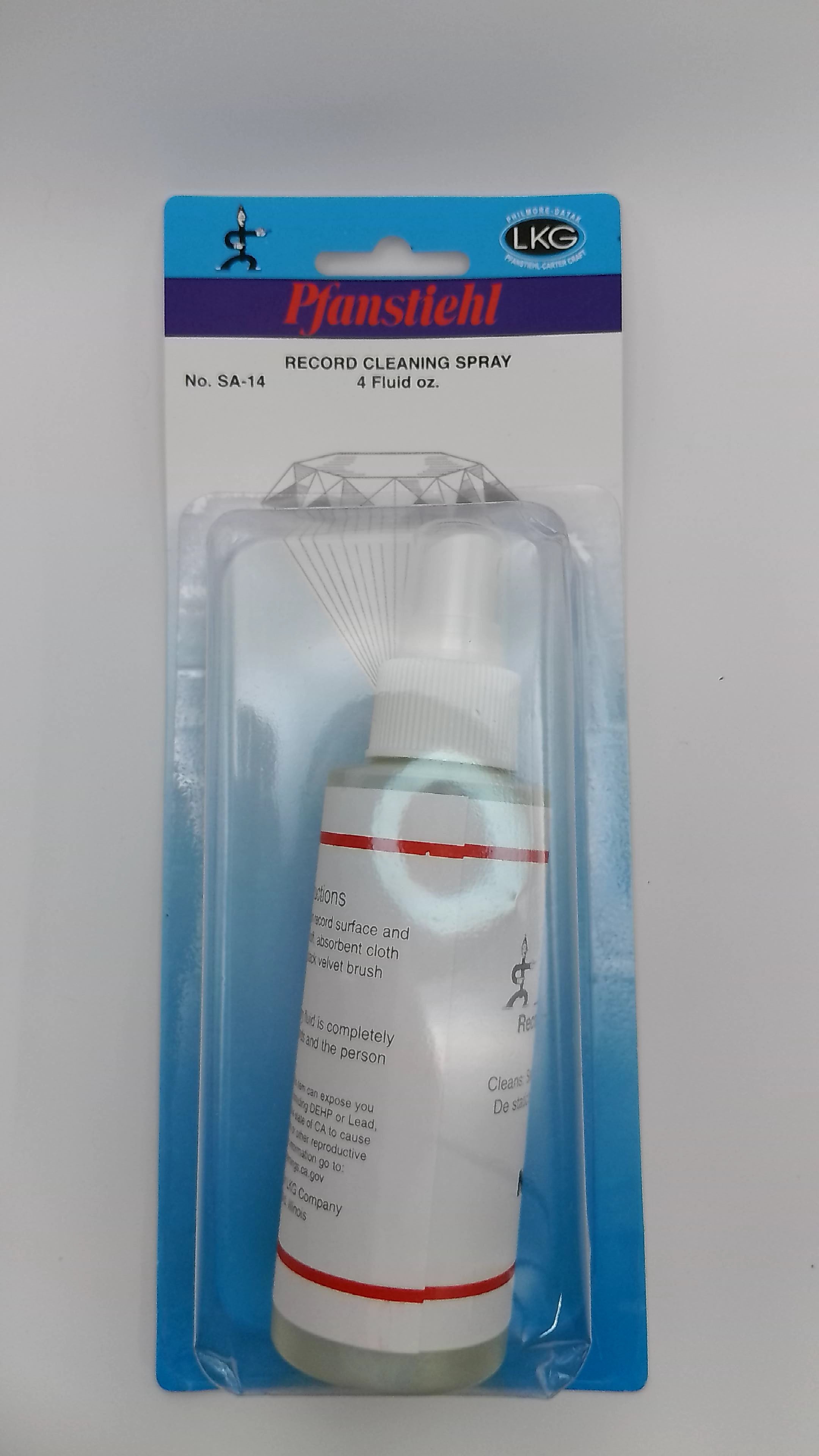 Pfanstiehl SA-14 Record Cleaning Spray - Anti-Static Formula