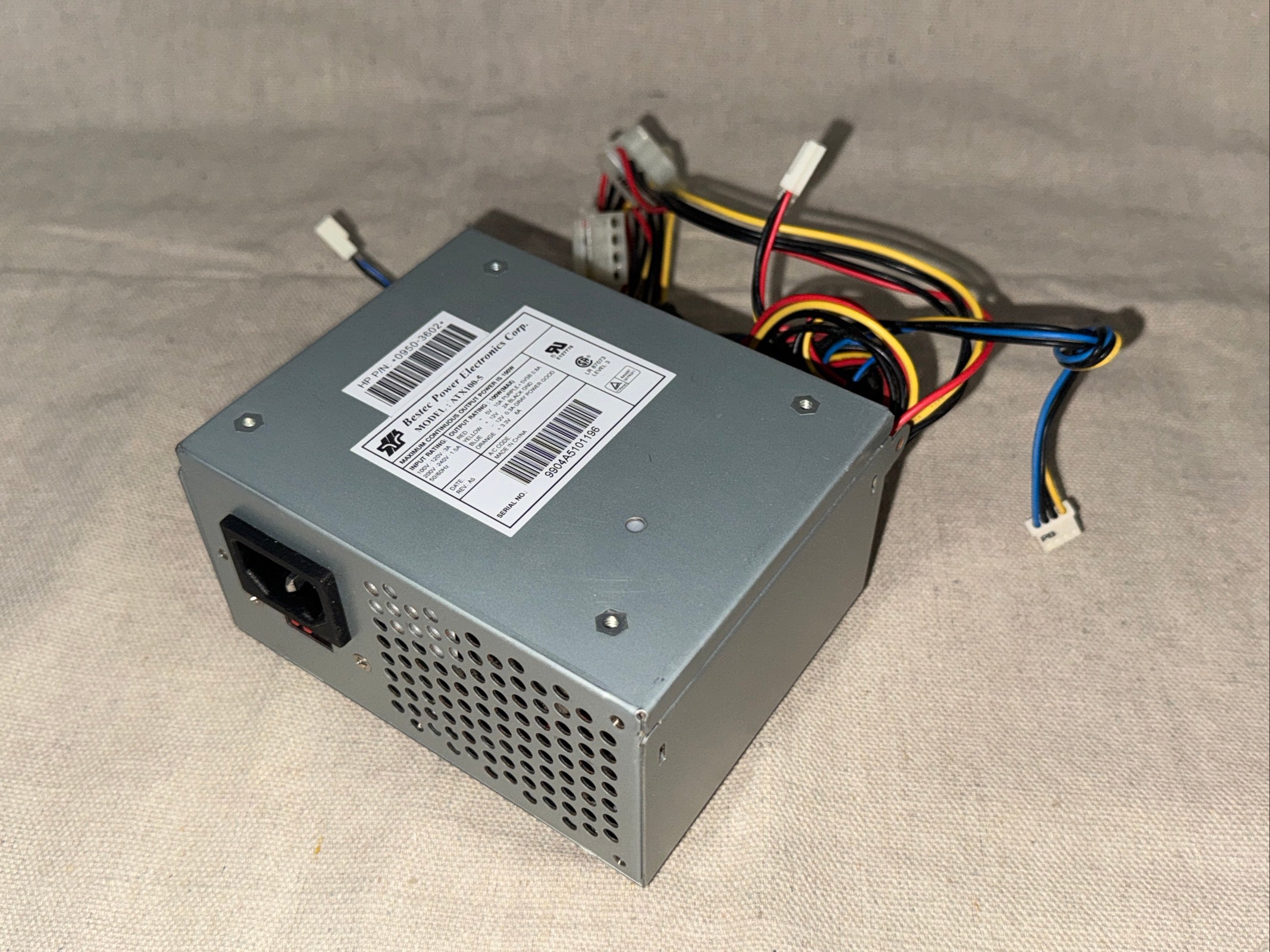 Bestec ATX100-5 HP 0959-3602 Computer Power Supply