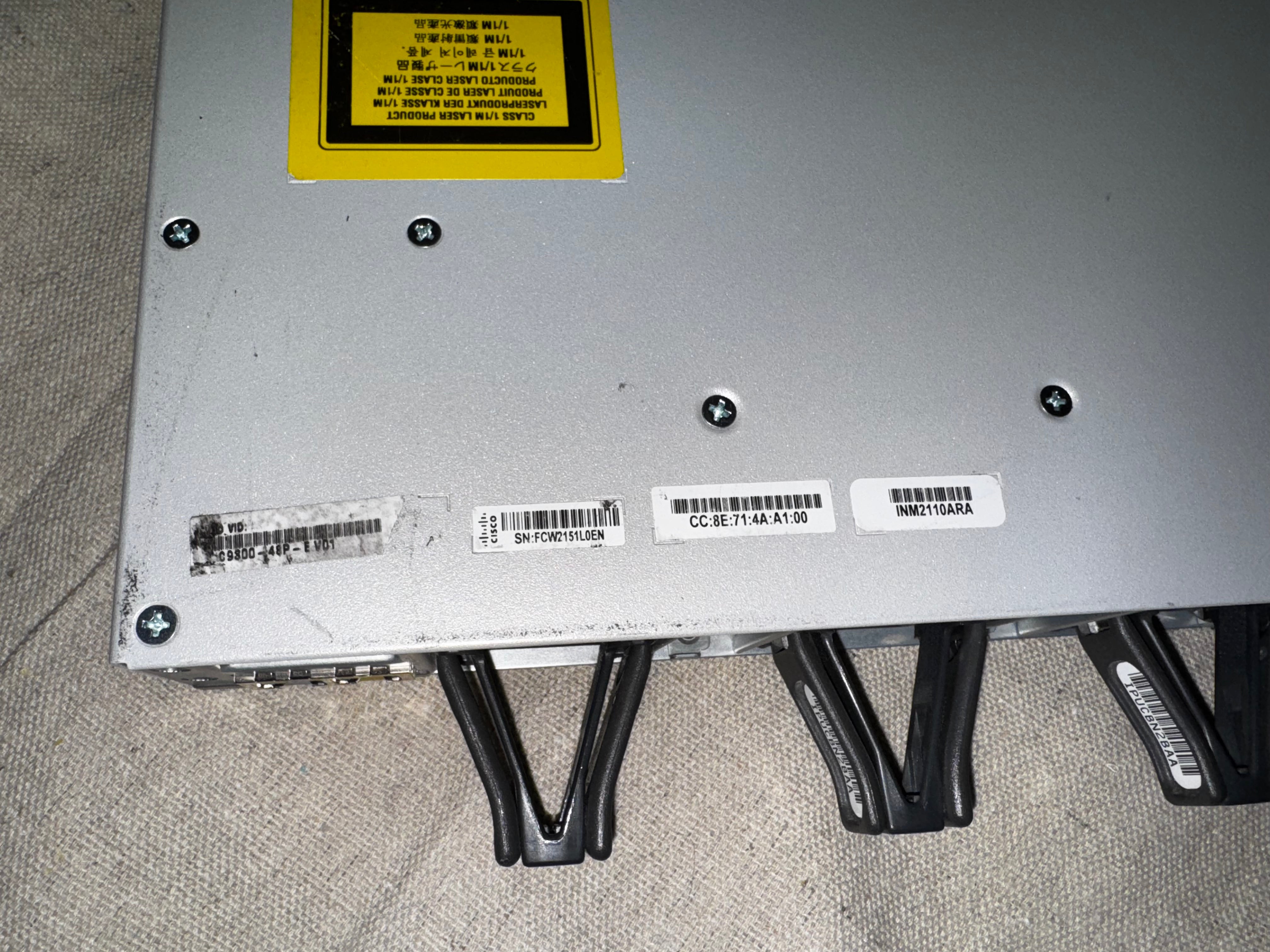 Cisco Catalyst 9300-48P Switch with C9300-NM-8X Network Module & Dual PSU PWR-C11-715WAC