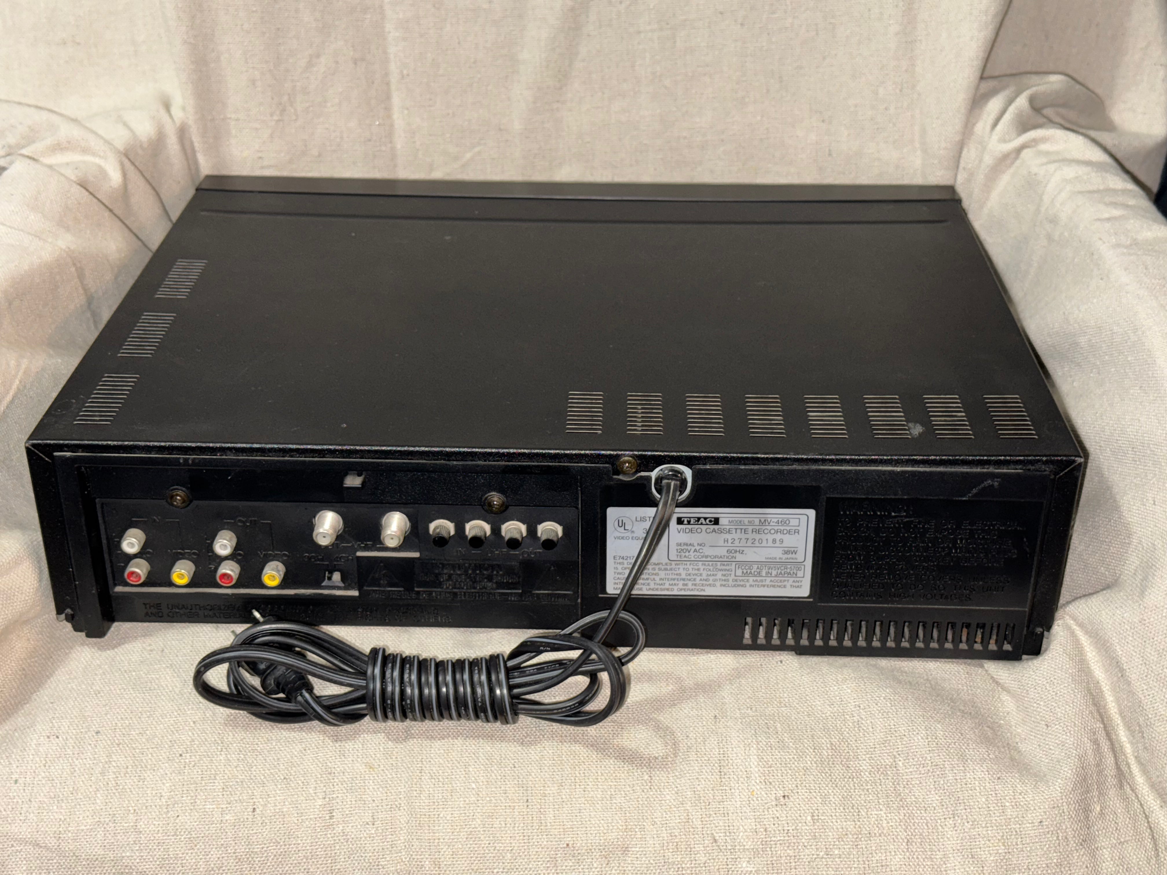 Serviced Teac MV-460 Video Cassette Recorder VHS Multichannel Stereo HQ Dolby