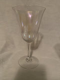 6.5” Set Of 5 Elegant Period Iridescent Champagne Wine Glasses 1940s