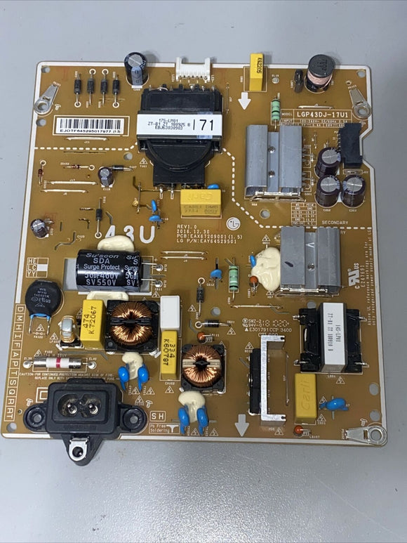 LG EAY64529501 Power Supply 43UJ6300-UA.BUSYLJM (A688)
