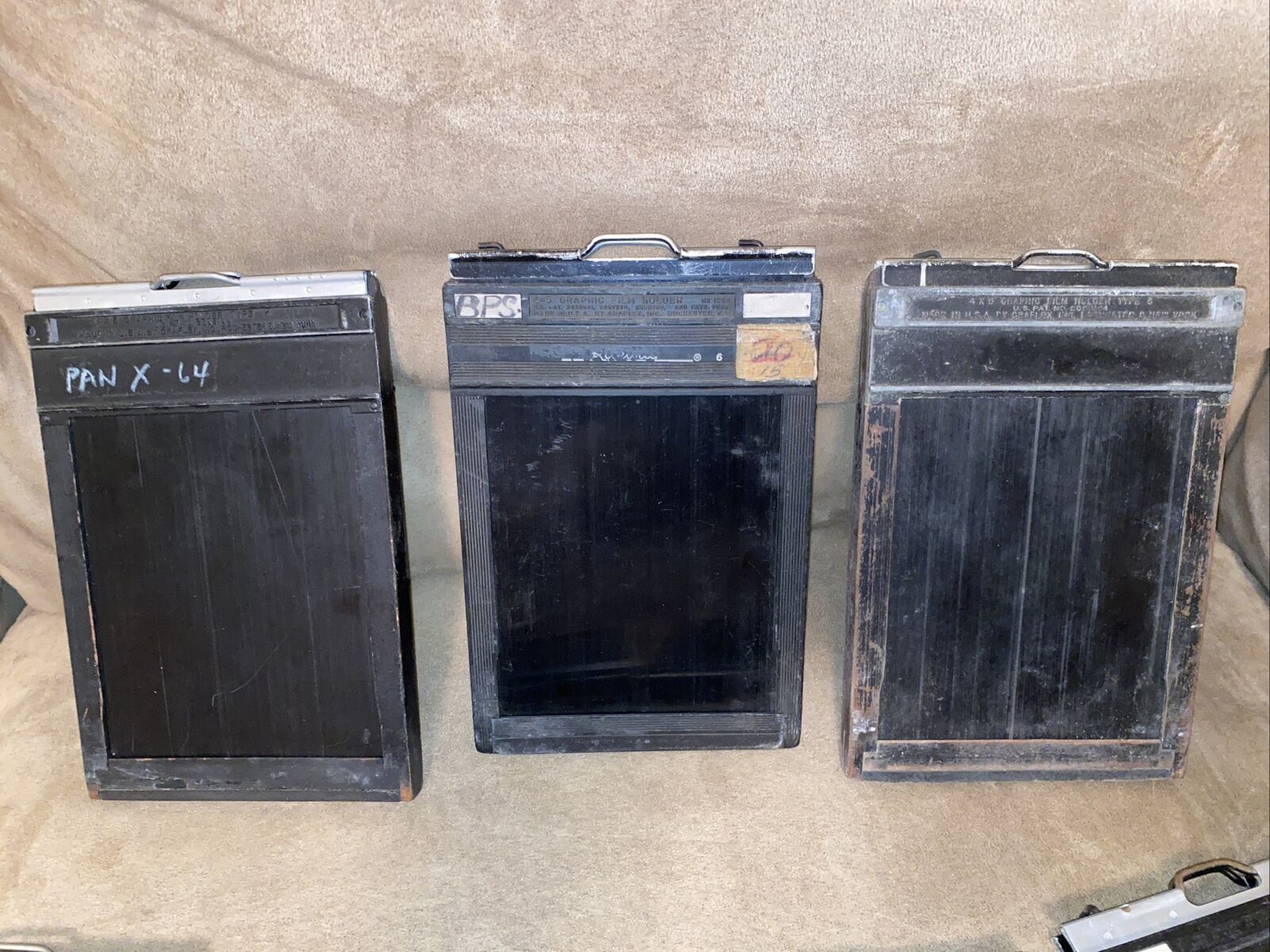 Graflex Fidelity Riteway Graphic Film Holder 4x5 Cut Film Holder - Lot of 7