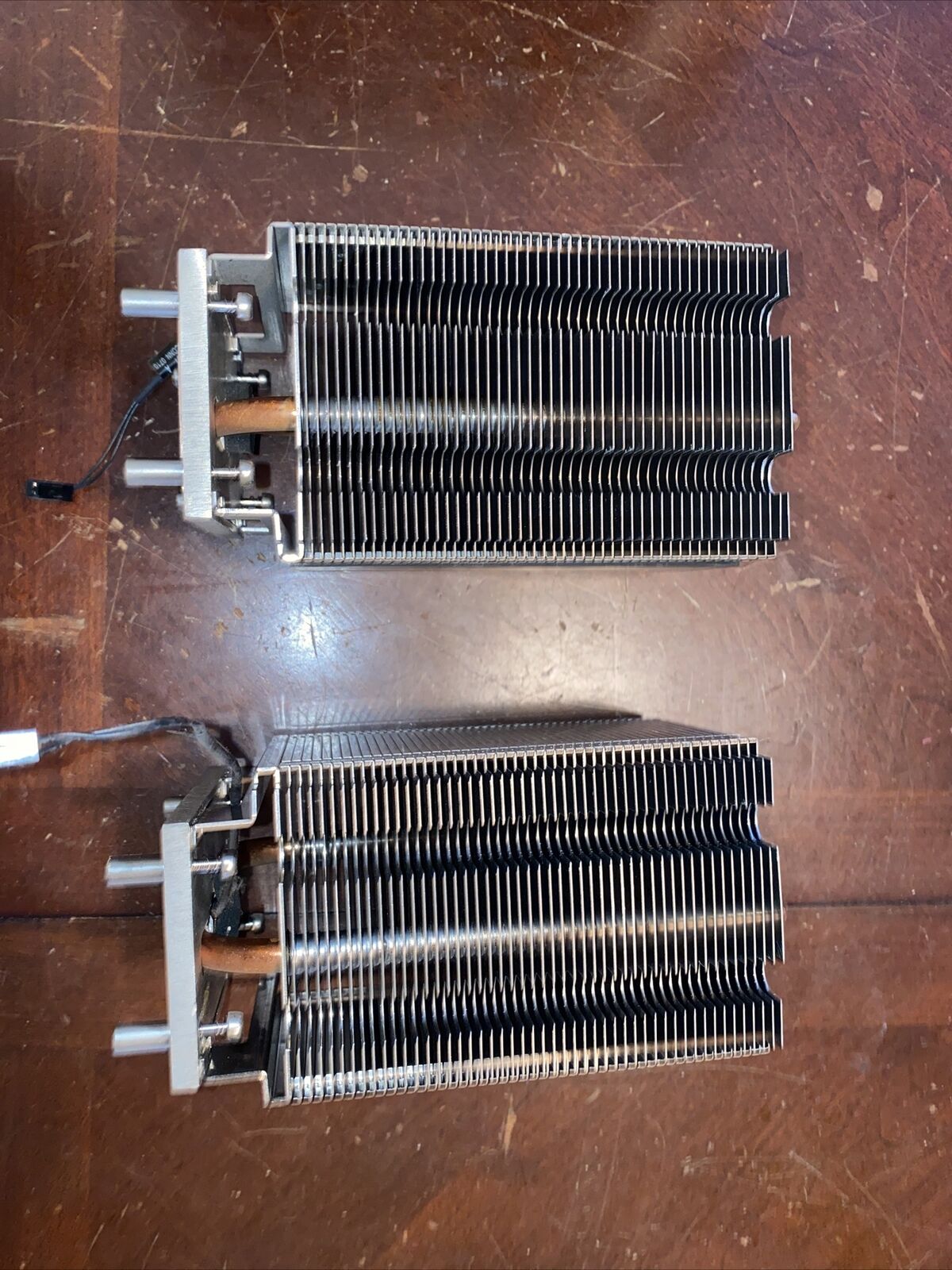 Apple OEM Mac Pro 1,1 2,1 3,1 A1186 CPU Processor Heat Sink Pair With Sensor 2