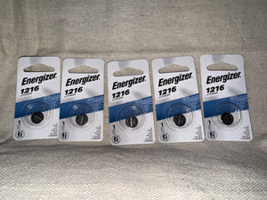 5x Energizer 1216 3V Lithium Coin Cell Watch Battery EXP 03/2032 CR1216