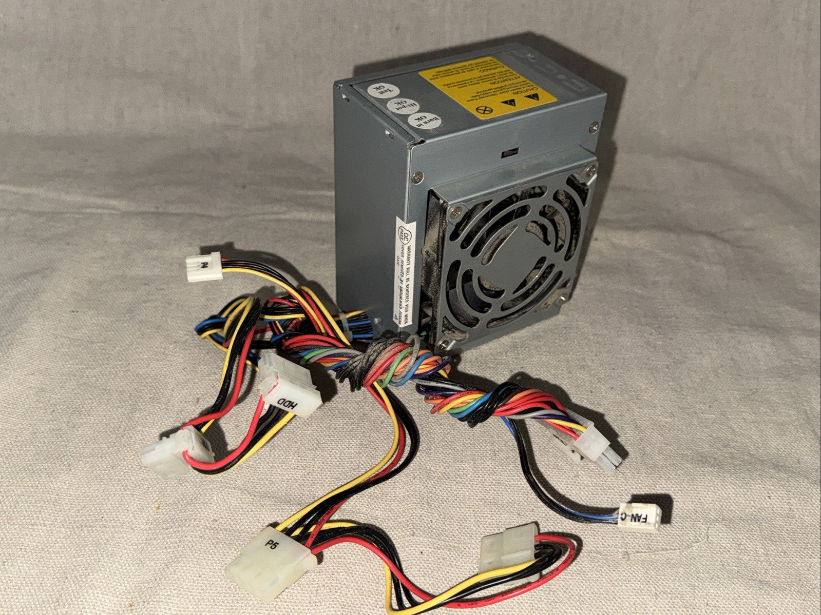 Bested ATX100-5 Hp 0959-3602 Computer Power Supply with multiple cables and fan visible in image.