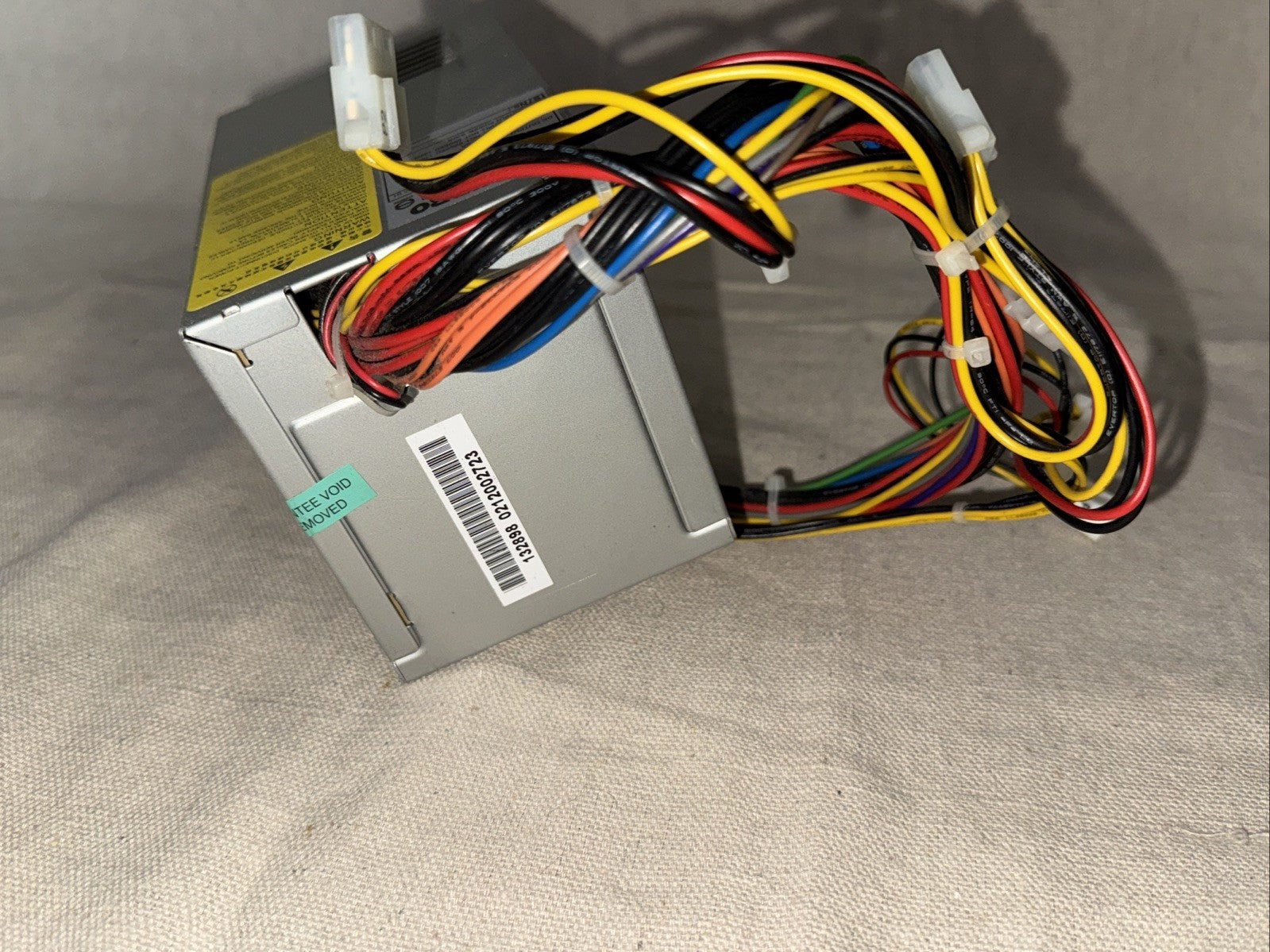 HIPRO HP-A2027F3 200W 20 Pin ATX Power Supply Tested 0950-4106 with multi-colored cables attached.
