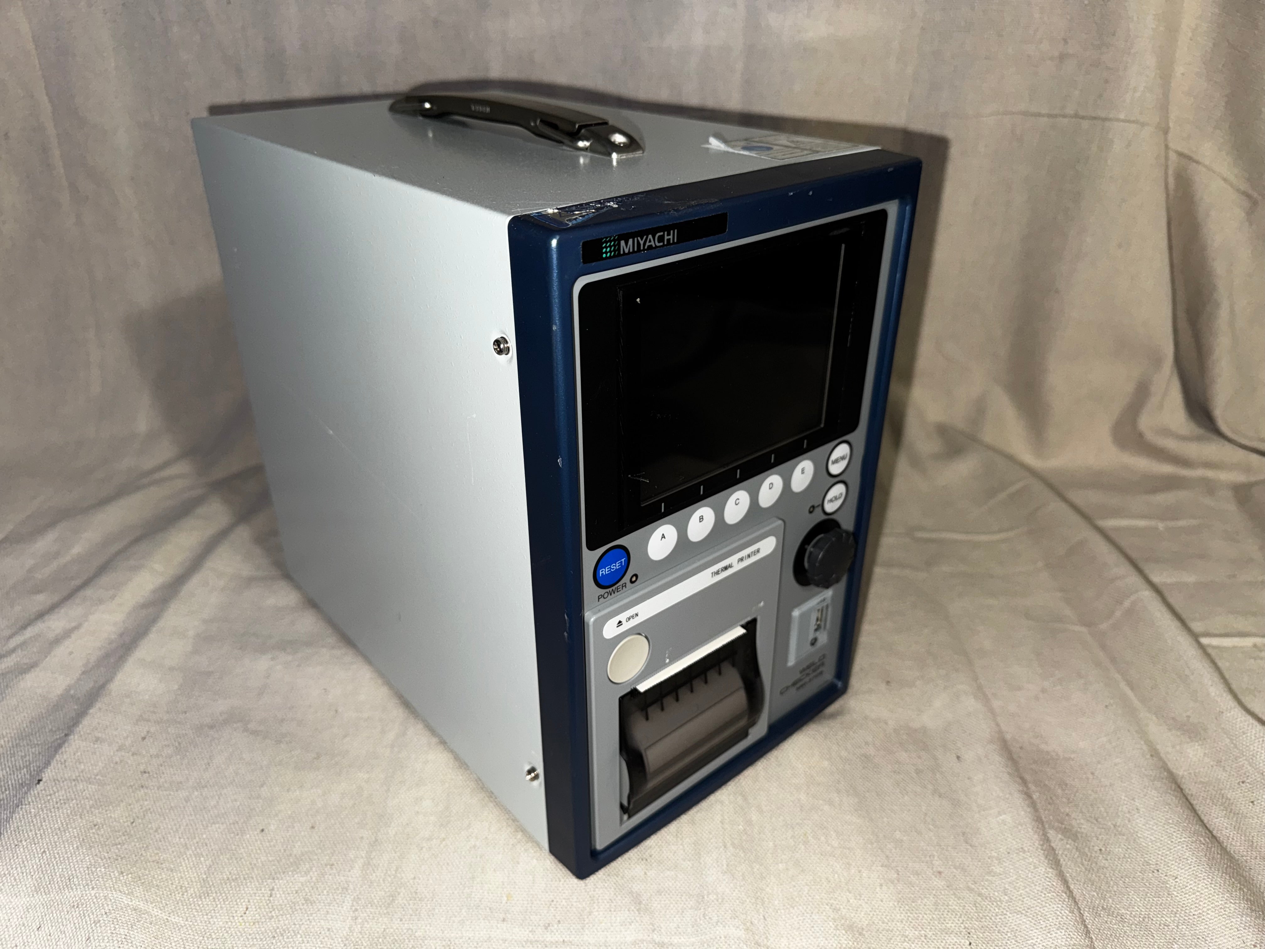 Miyachi MM-370B Weld Checker front view showcasing its display and control panel.