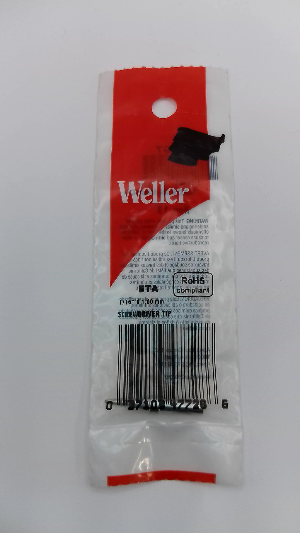 Weller ETA ET Series Screwdriver Chisel Tip - 1/16