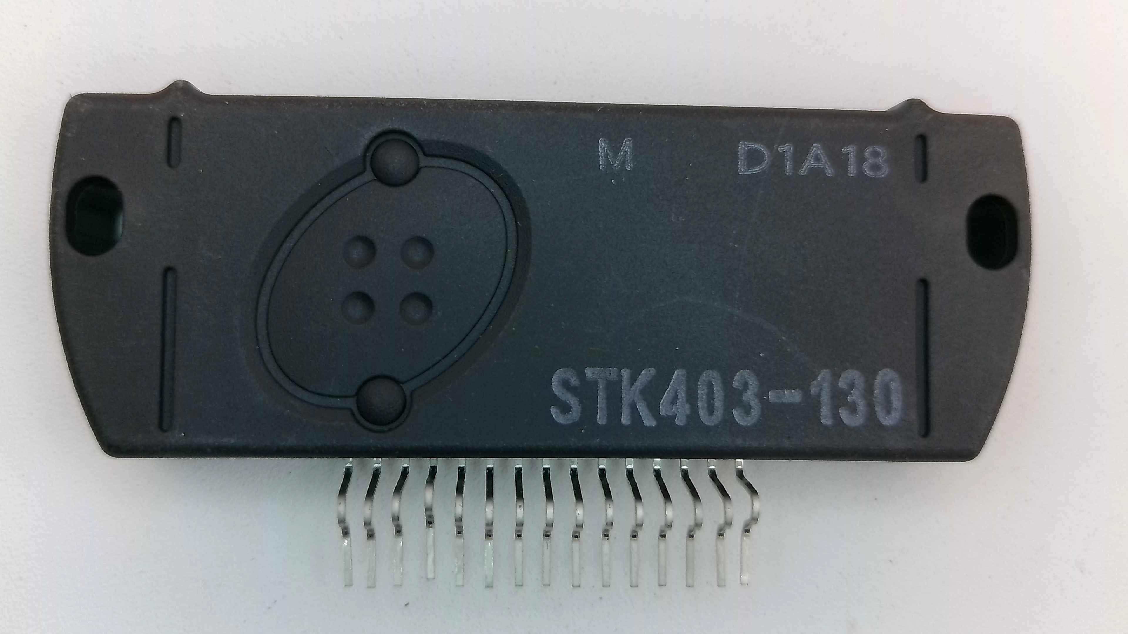 STK403-130 Thick-Film Hybrid IC - 2-Channel 100W+100W Audio Power Amplifier