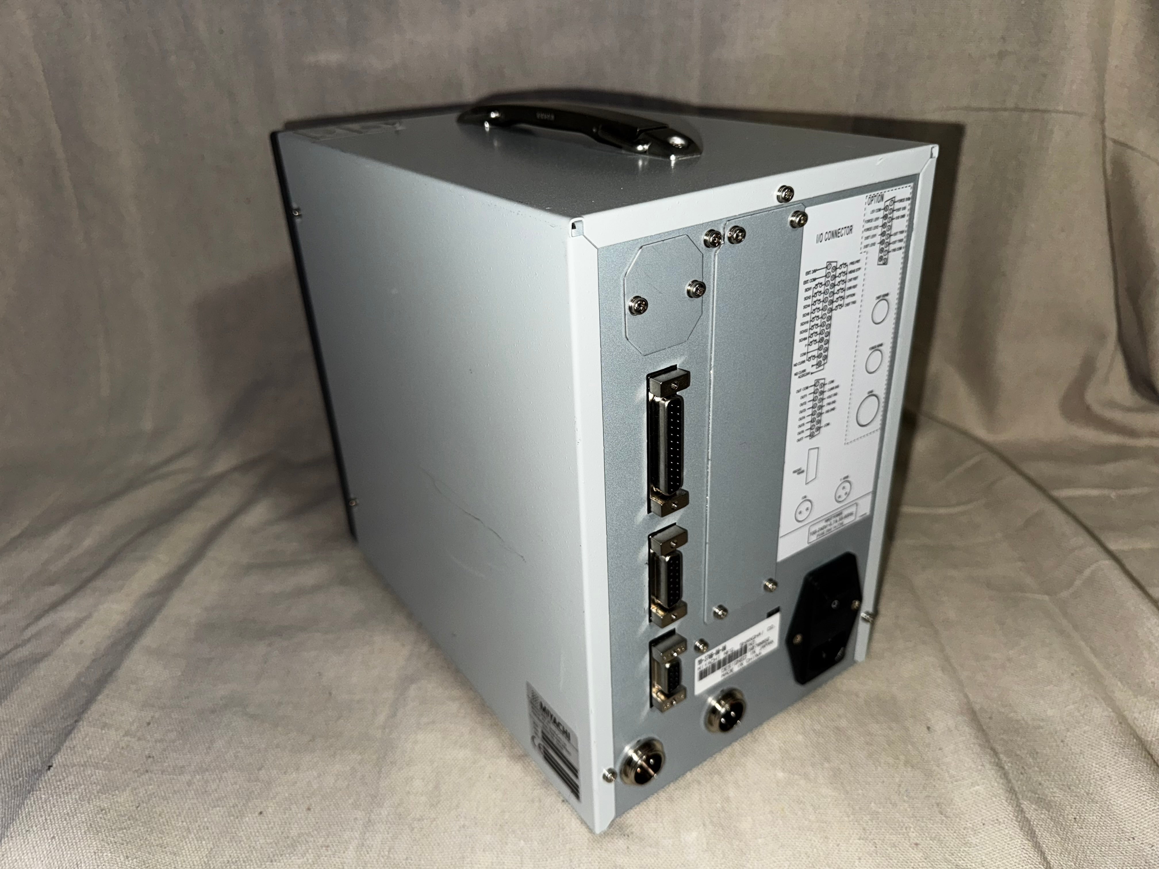 Miyachi MM-370B Weld Checker back view showing connections and specifications.