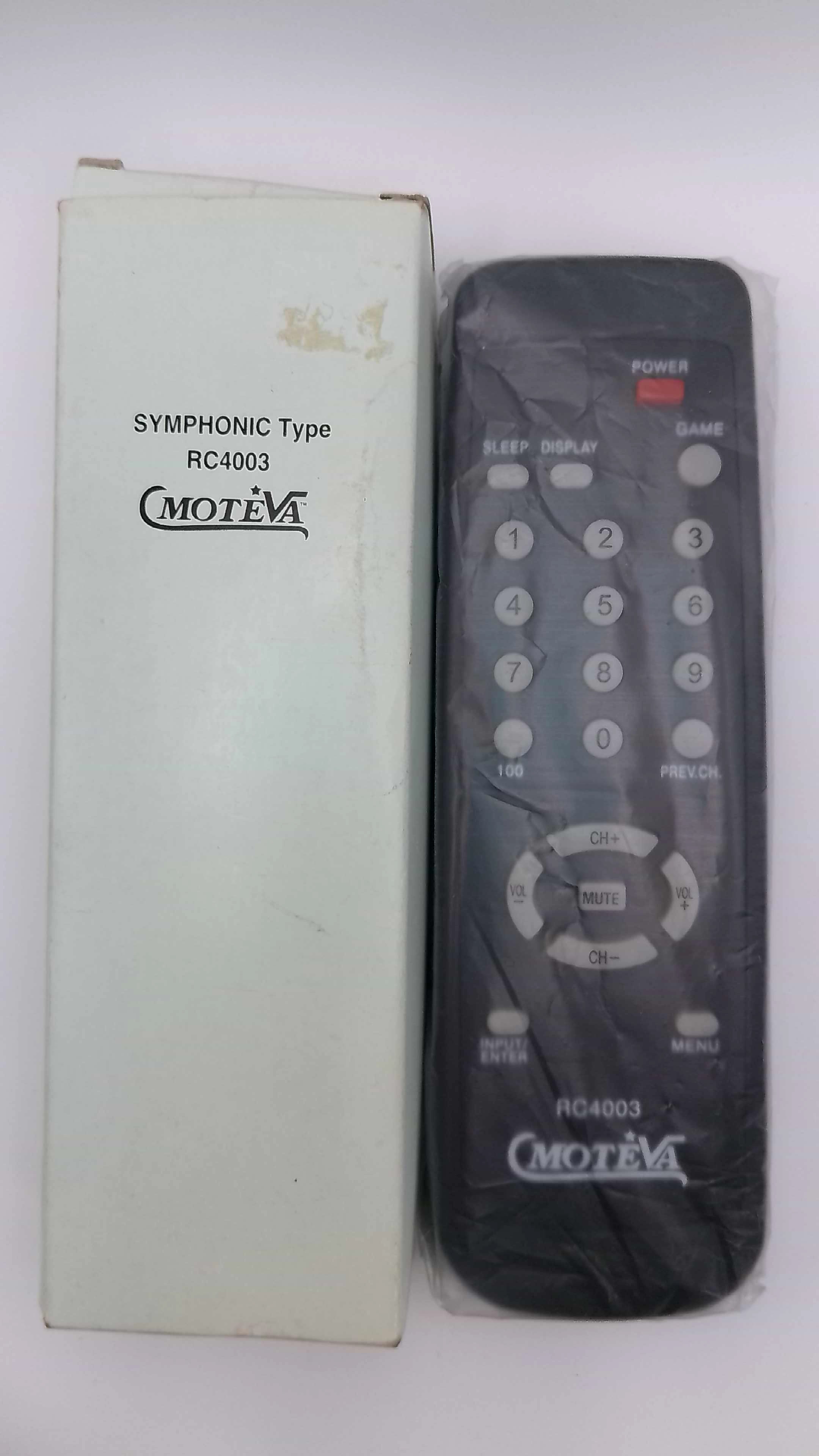 Moteva RC4003 Replacement TV/VCR Combo Remote Control - Symphonic Type