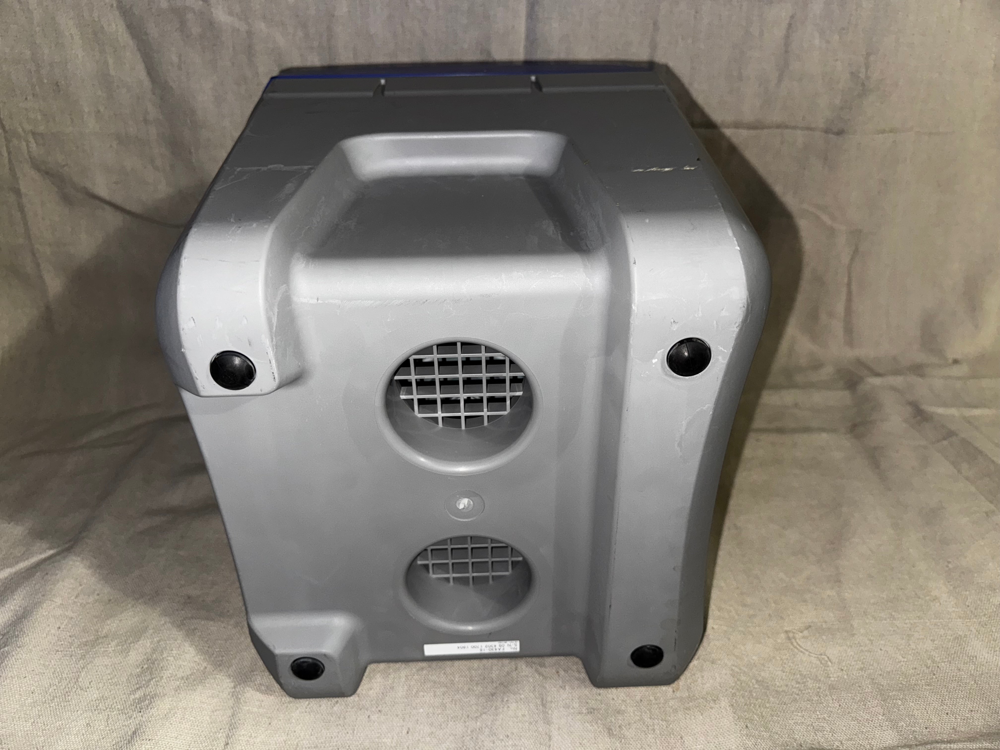 Hakko FA-430 Soldering Fume Extractor showing the back view with vent and grille details.