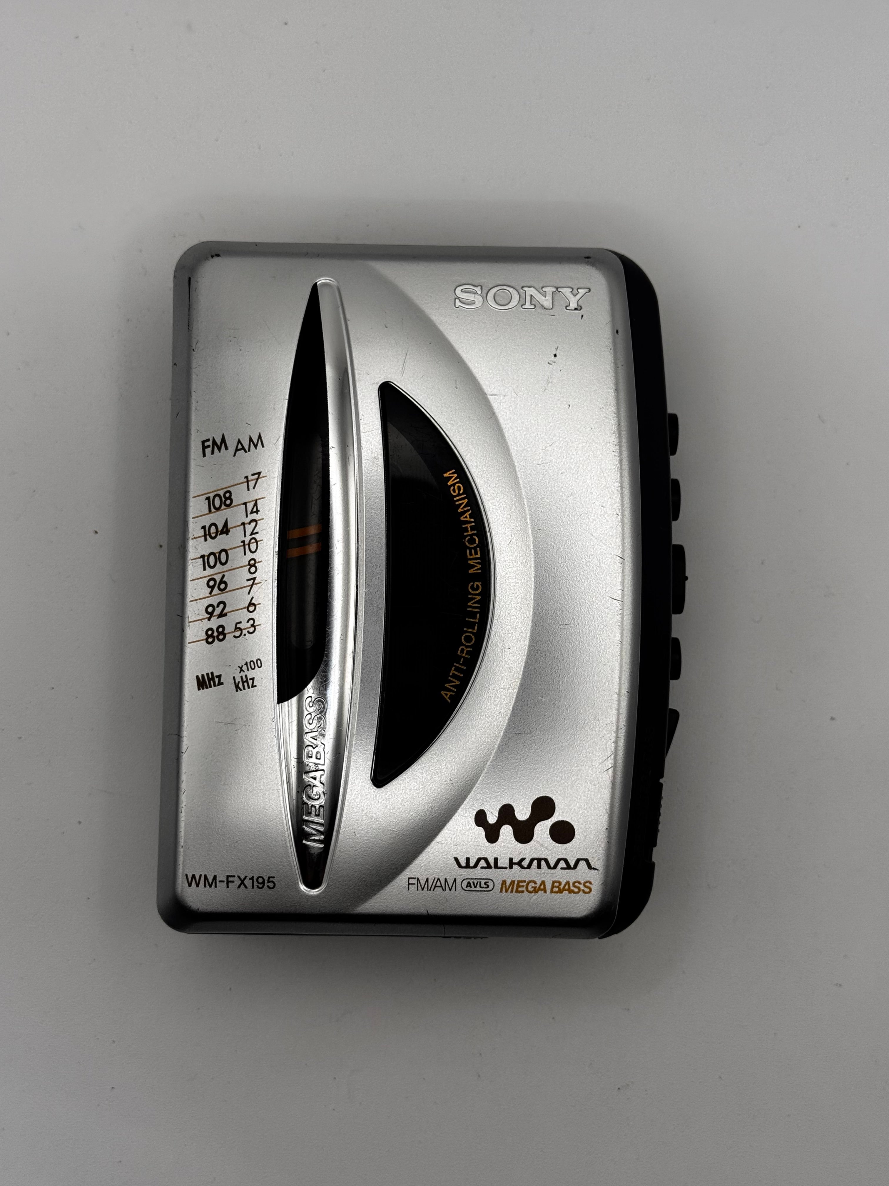 Serviced Sony Walkman WM-FX195 Portable Cassette Player AM FM Radio