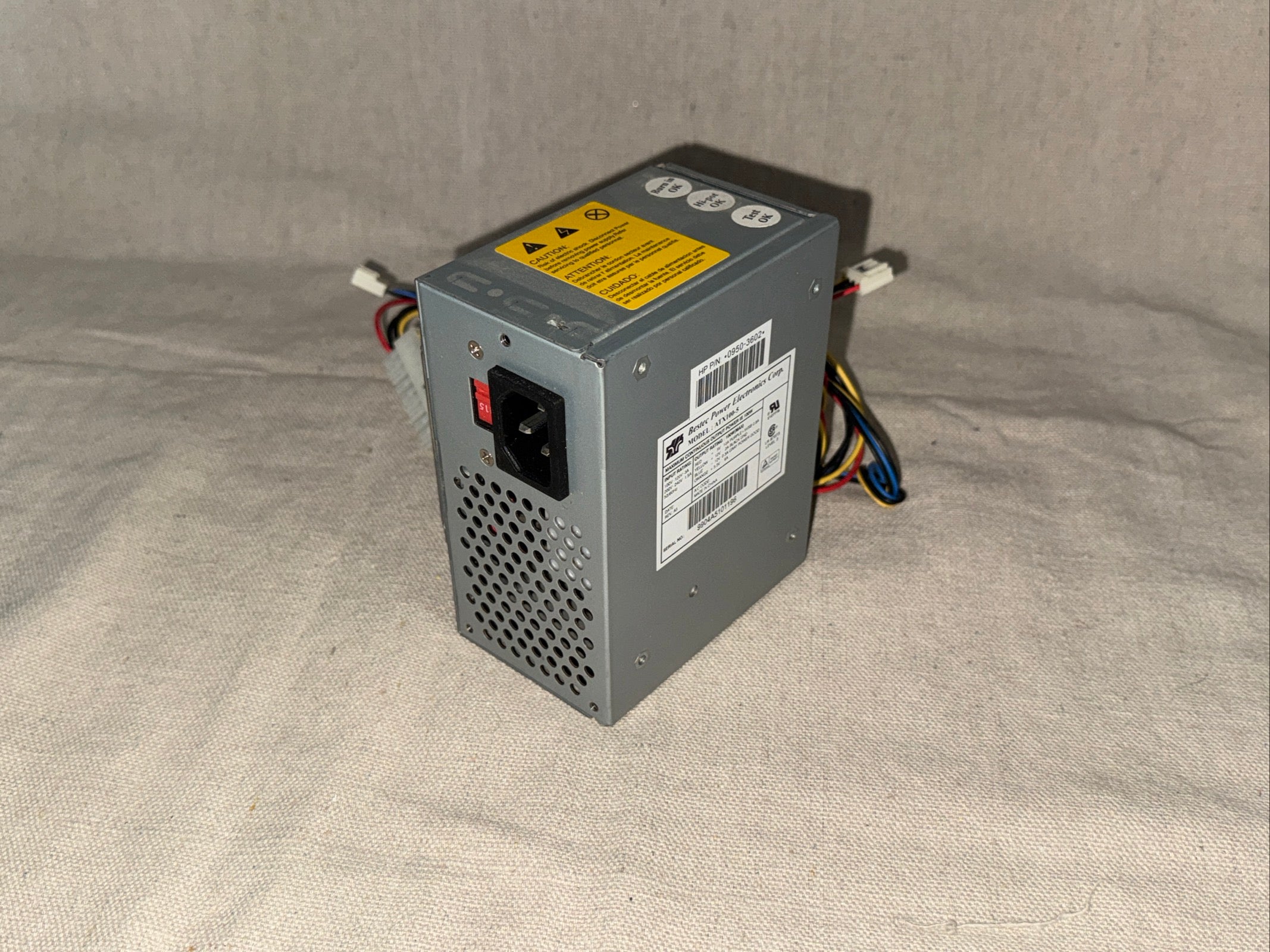 Bestec ATX100-5 HP 0959-3602 Computer Power Supply