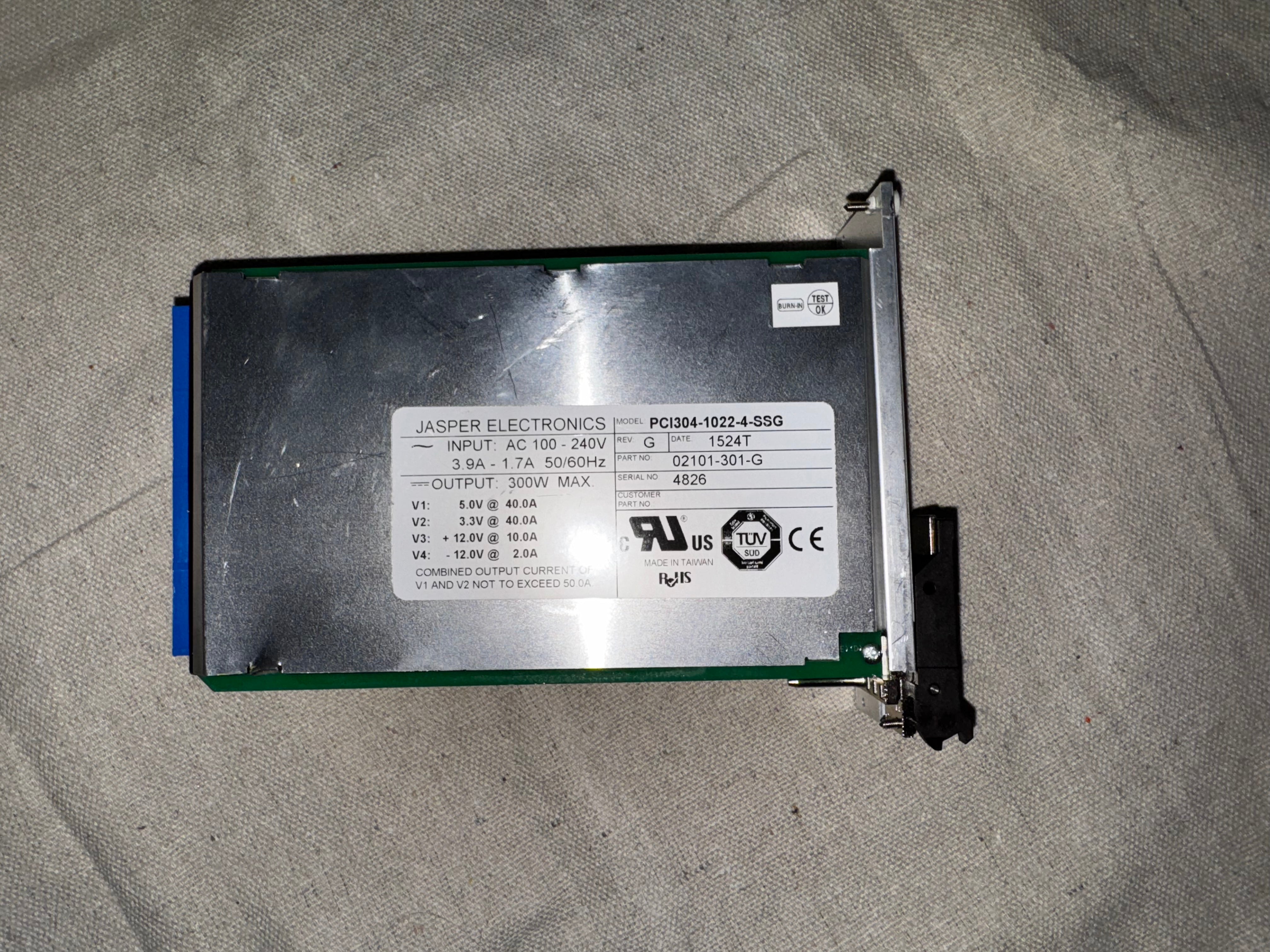 Jasper Electronics PCI304-1022-4-SSG Power Supply Module