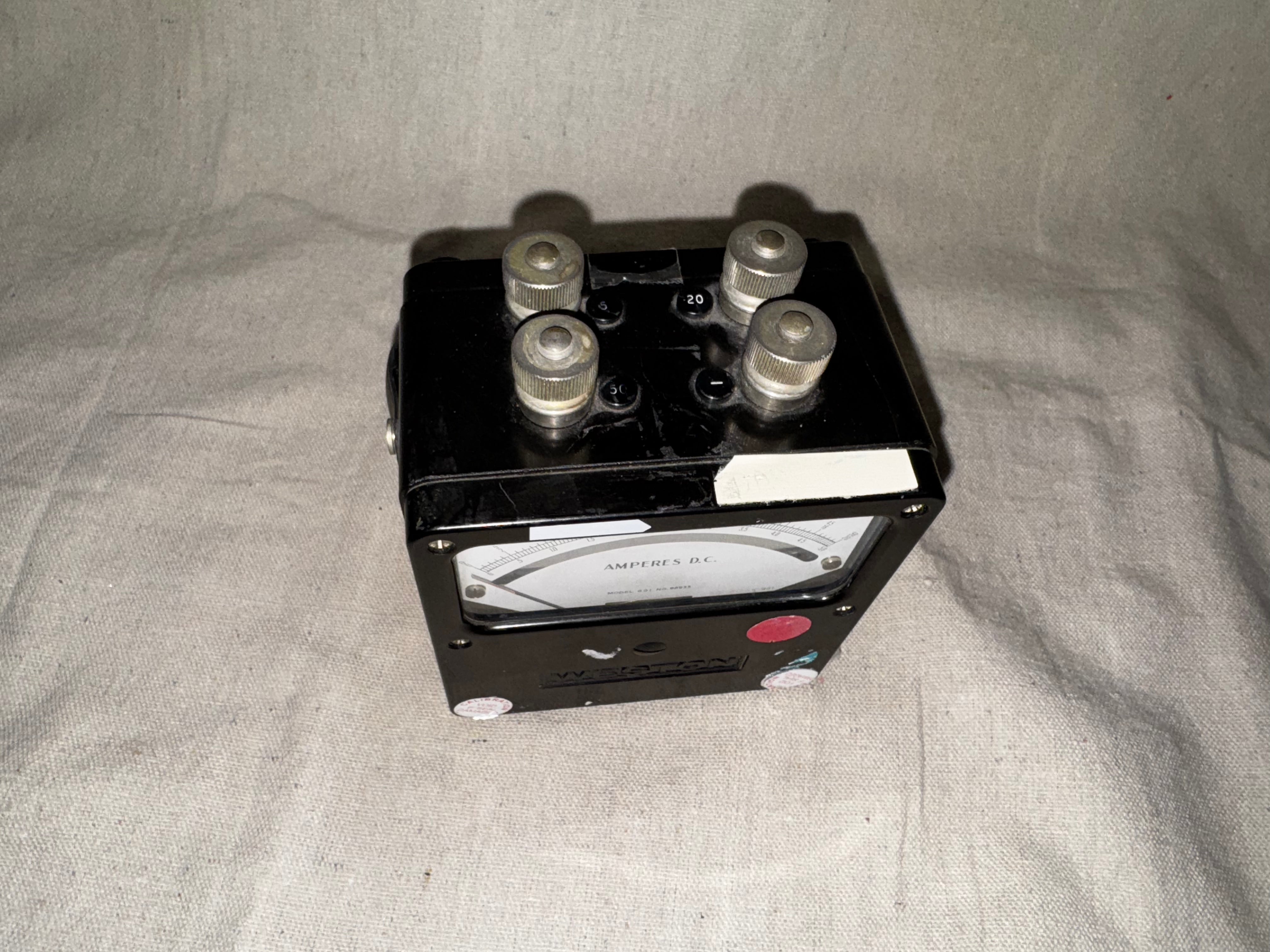 Weston Amperes DC Meter 0-50 Amps