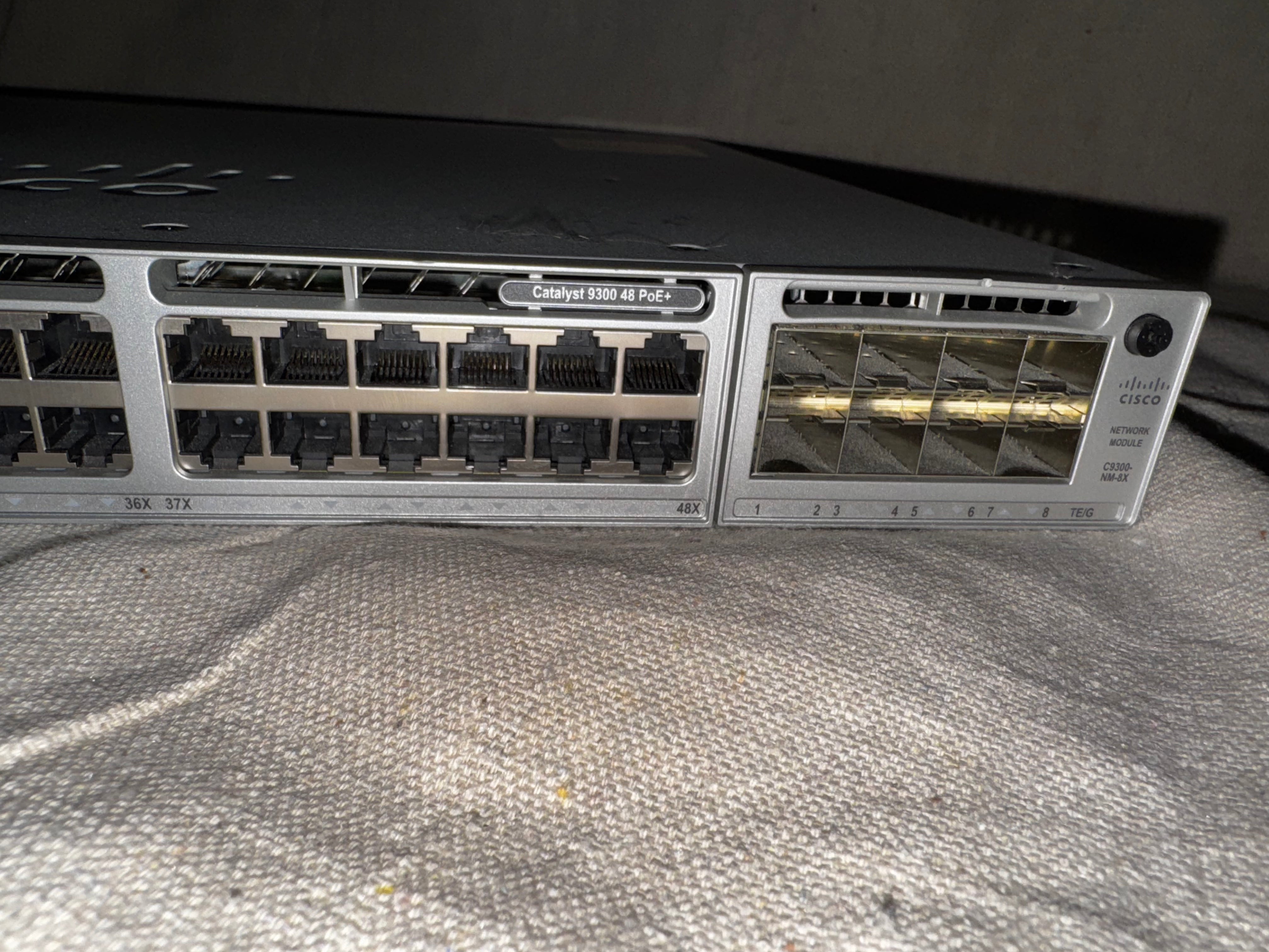 Cisco Catalyst 9300-48P Switch with C9300-NM-8X Network Module & Dual PSU PWR-C11-715WAC