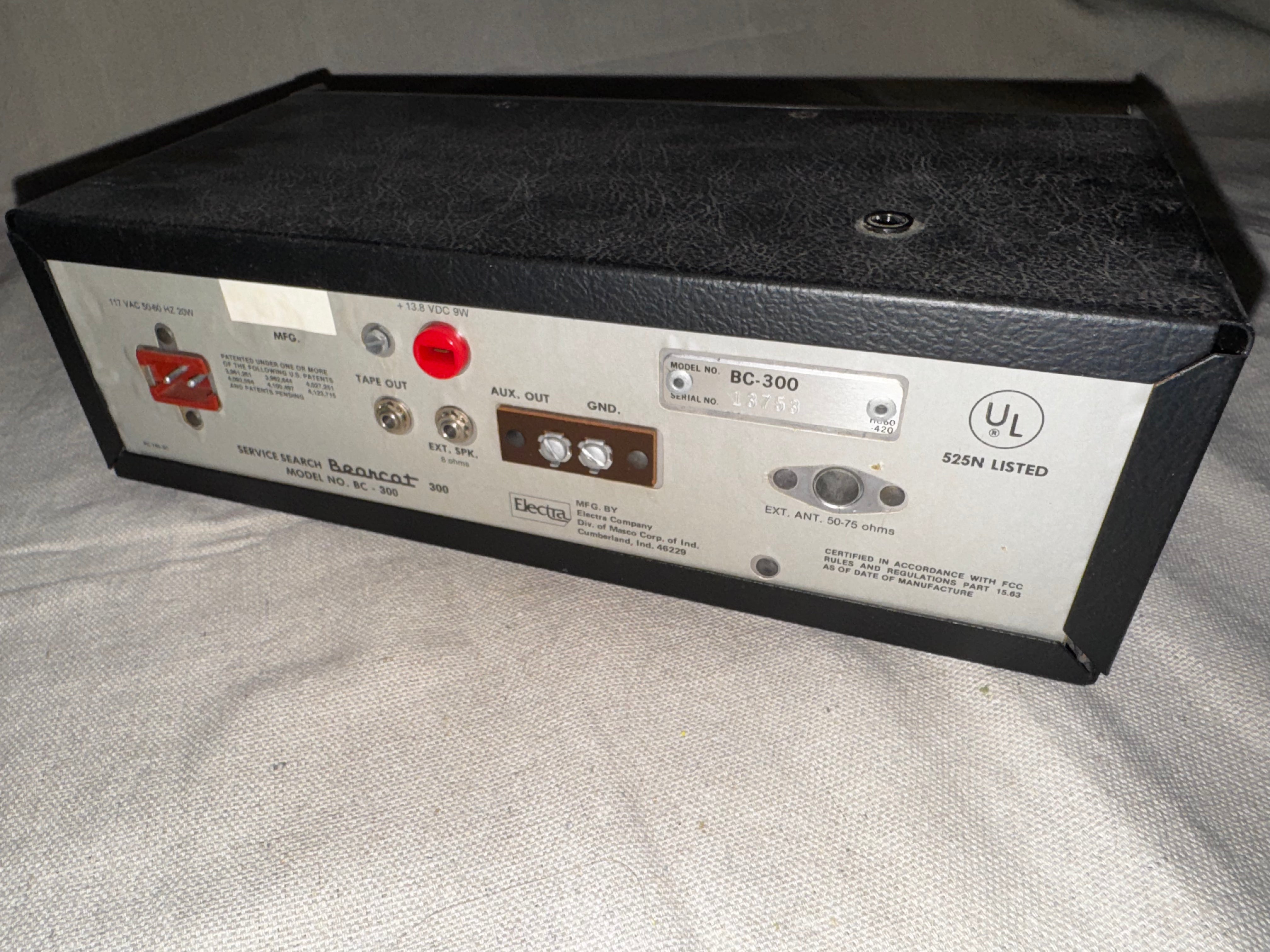 Bearcat BC-300 50ch Programmable Mobile Base Scanner Radio