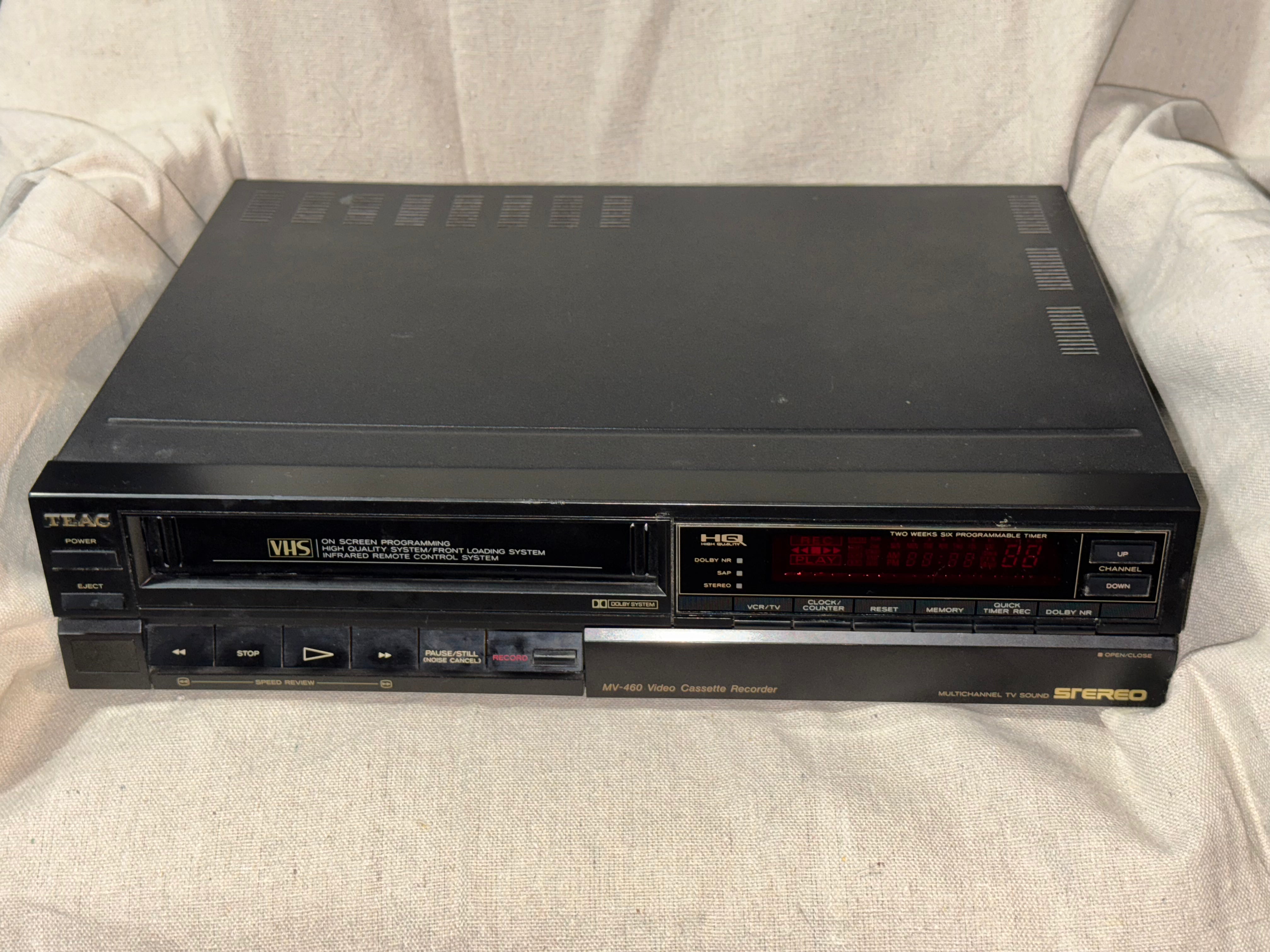 Serviced Teac MV-460 Video Cassette Recorder VHS Multichannel Stereo HQ Dolby