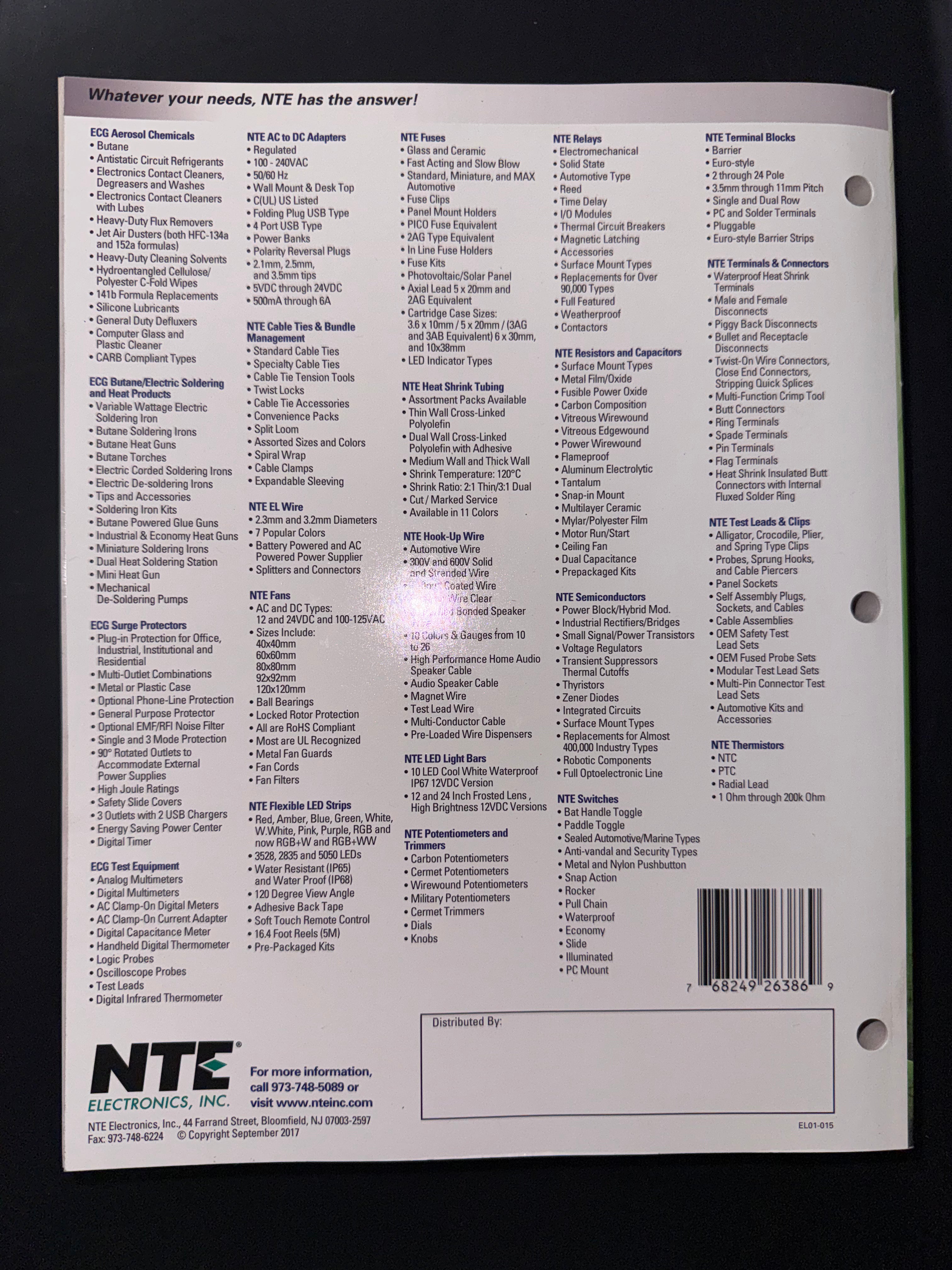 NTE 15th Edition Cross Reference Technical Manual