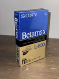 Sony L-830 BT Blank Sealed Betamax Tape Lot Of 10 Tapes