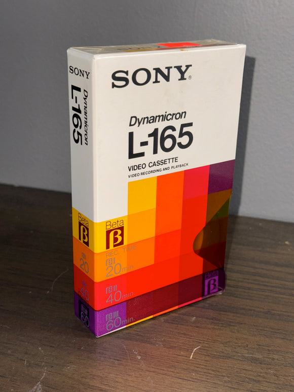 Sony Dynamicron L-165 Single Sealed Blank Betamax Tape