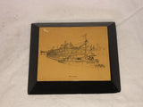 Delta Queen Wooden Picture - 6 5/16 X 5 7/16