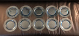 7.5” Clear Blue Plates - Set of 10