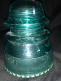 Antique Vintage Aqua Blue Hemingray No 42 Glass