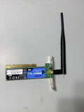 Linksys Wireless-G 2.4GHz 802.11g PCI Adapter Card WMP54G working FREE shipping!