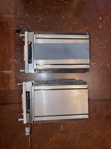 Apple OEM Mac Pro 1,1  2,1  3,1 A1186 CPU Processor Heat Sink Pair With Sensor 2