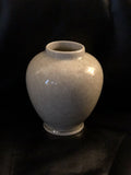 5.5” Asian Vase Dark Tan w/ Floral & Gold