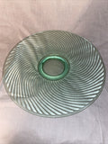 Giant 14” Swirl Vintage Green Uranium Vaseline Glass Plate