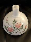 Floral Lamp w/Floral Lampshade + Granite Base