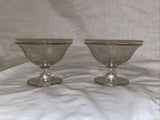 3” Tall By Cracky Clear Sherbet Champagne Toast Glasses