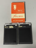 Lisco Regal 4x5 Cut Sheet Film Holder Plastic LOT of 2 With Box