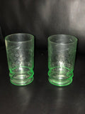 Green Grape Design Juice Glass - Set of 2