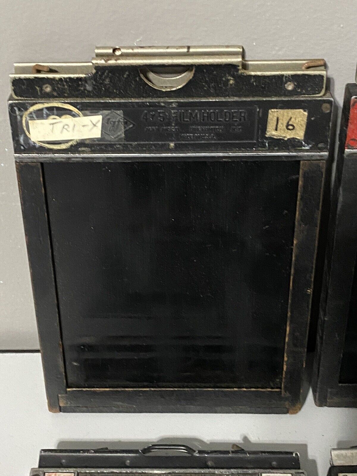 Lot of 7 Misc Vintage Antique 4x5 Film Holders Agfa Lisco Fidelity Alcon