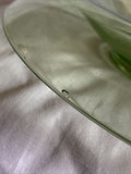 10” Vintage Green Uranium Vaseline Glass Console Bowl