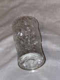 4” Vintage L E Smith Tumbler Crackle By Cracky Pattern Glass Cups Depression