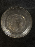 5.75” Round Glass Sandwich Plate - Clear Dots