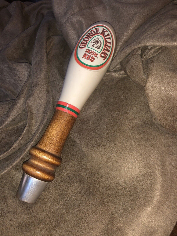 George Killians Irish Red Beer Vintage Draft Tap Handle Knob Ale Keg Marker Club