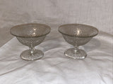 3” Tall By Cracky Clear Sherbet Champagne Toast Glasses